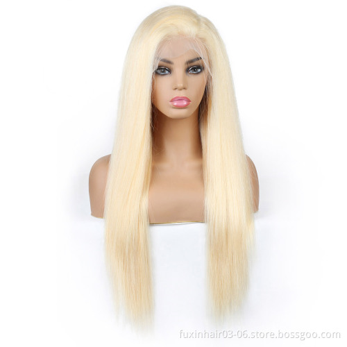 613 Frontal Wigs For Black Women Human Hair Virgin Cuticle Aligned Hair Blond Hd Lace Front Wig Straight 613 Full Lace Wigs
